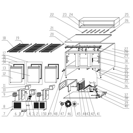 Refrigerator panel 510x420mm Insertion 8mm 485x390mm Magnetic Width 35mm S900 STD.15