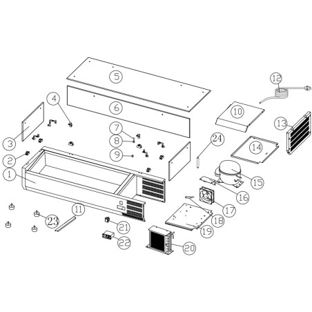 Vitre de vitrine VRX-1500 194x1475x8mm Détail numéro 6