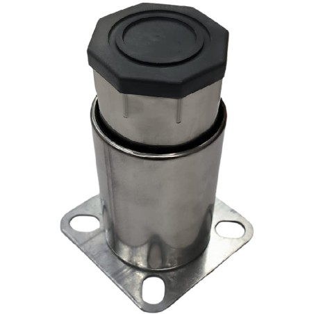 Adjustable Leg Base 86x86mm Height 125 to 165mm drill holes Ø12mm