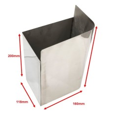 Seau à déchets bas en inox gauche presse-agrumes