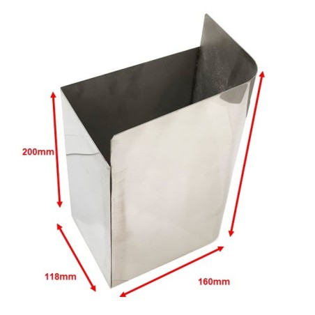 Seau à déchets bas en inox gauche presse-agrumes