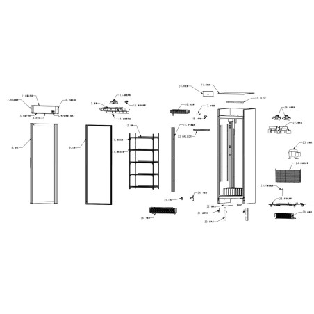 Armario refrigerado expositor SC-380E 3116