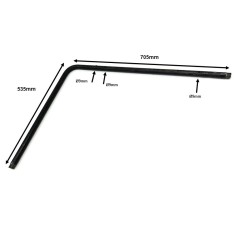 Gas supply tube Turhan Frytop 2 faucets