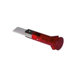 lámpara de señalización ø 10mm rojo 230V empalme conector Faston 359138
