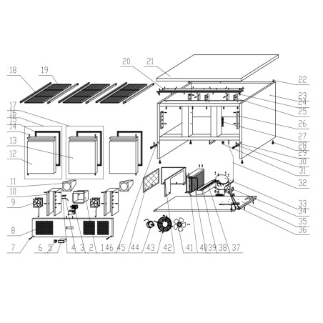 Guias de Prateleira L548mm Ângulo 14x20mm Aço Inoxidável S903 PS903 PS200 PS300 PS900