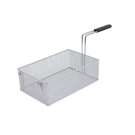 Panier de friteuse L1 370mm B1 240mm H1 120mm L2 230mm acier chromé 970284