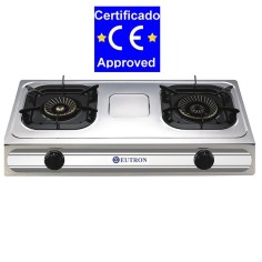 Gas countertop stove 2-03SRB 2 burners WITH THERMOPILE