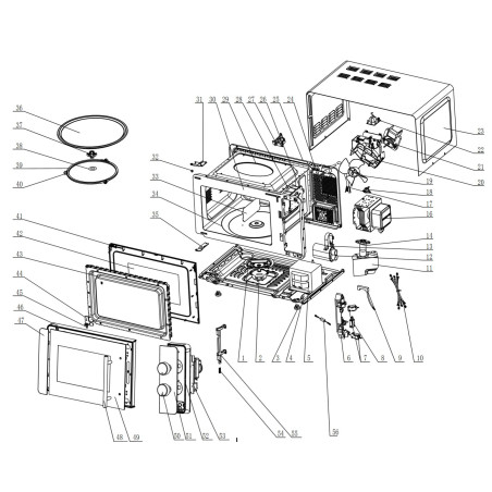 Câble pour Micro-ondes 1 mètre 3x075mm² 60227-5 300-500V SU01028-4001A
