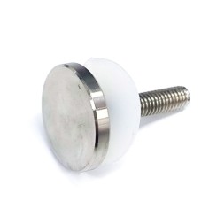 Parafuso de cabeça chata cromado lateral vitrine GN M6