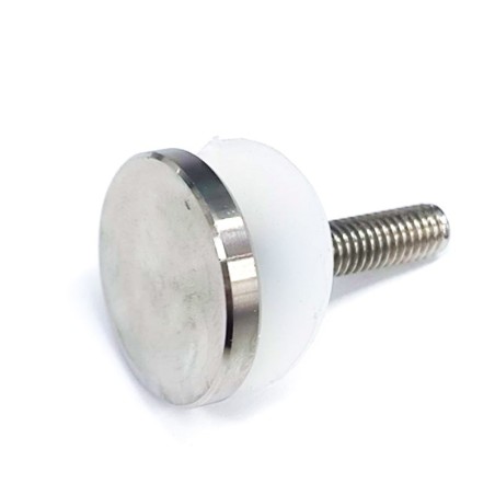 Parafuso de cabeça chata cromado lateral vitrine GN M6