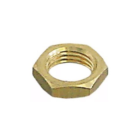 porca rosca 1/4" H 4mm latão EC 16