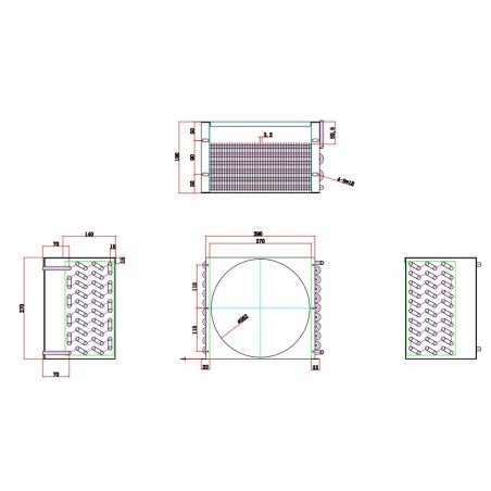 Condensadora de Aire Forzado 10x6 RTK Ventilador Ø250mm