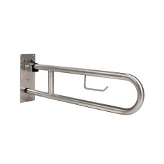 Barre d'appui murale escamotable de 800mm en inox