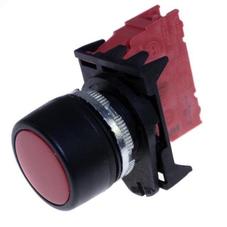Pulsador de Paro 22mm Rojo Cerrado 346513 Giovenzana PL004001