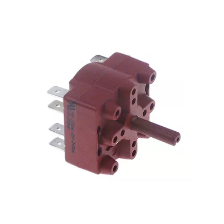 rotary switch 4 0-1-2-3 contact sets 4 400V 16A shaft ø 6x4.6mm 347378 iberital 24989