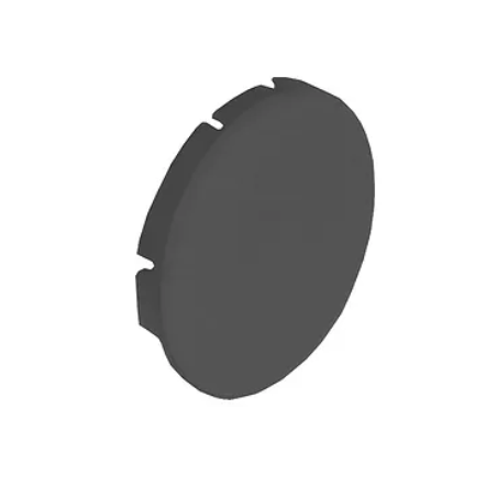 tecla medida de montagem ø22mm prata com lente preta 346271 346737