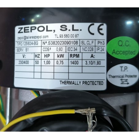 Moteur Sierra Medoc BG-200 SF 1CV III 230-400V 50H IP20 D.20 avec groupe vis 32941 35040