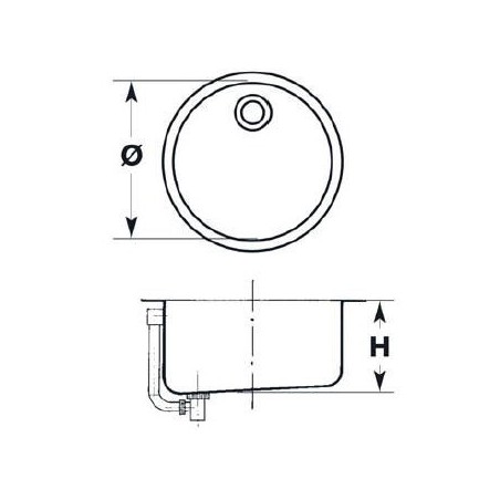 Round welding table D.360x180mm