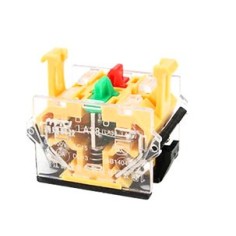 Mecanismo 2 polos NO NC 220V com luz Ø22mm L82mm LA38