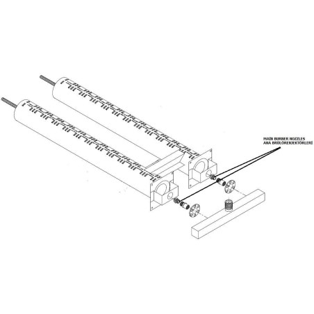 Freidora a gas doble GF722 Cuba monobloque