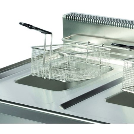 Friteuse à gaz double GF722 Cuba monobloc