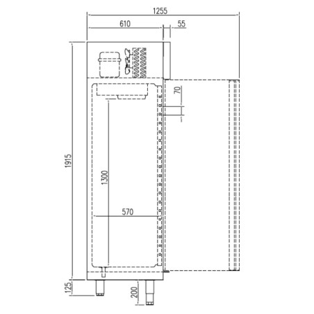 Armario Expositor Refrigerado puertas abatibles