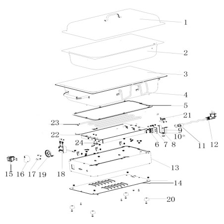 Rechaud elétrico ZCK100S