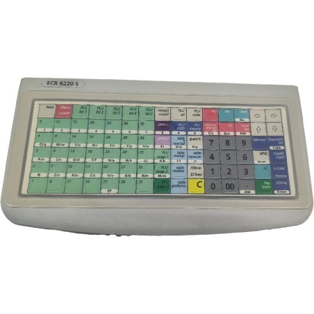 Clavier de caisse enregistreuse Olivetti ECR-8220S EBK-0216 avec façade et protection