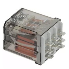 relé enchufable FINDER 230VAC 16A 2NO empalme F6,3  LineaBlanca