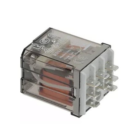 relé enchufable FINDER 230VAC 16A 2NO empalme F6,3  LineaBlanca