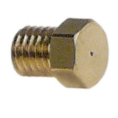 buse de brûleur pilote gaz naturel code 40 perçage ø 0,4 mm filet M4,5x0,5 UE 1 pièce laiton Turhan