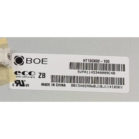 Tela HT150X02-100 15.0" a-Si TFT-LCD Painel para BOE