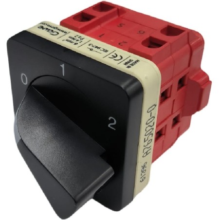 Chave rotativa 3 0-1-2 Gave A765020-0 600V 30A
