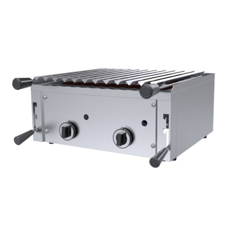 Barbacoa a gas de piedra volcánica sobremesa DRNDIZ-6060 600mm