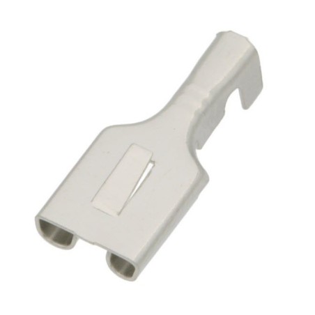 Terminal  Faston hembra 6,3x0,8mm con retención 100 piezas