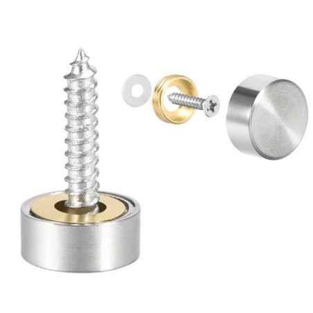Stainless steel screw cover cap 4 pieces