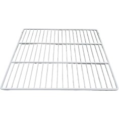 Prateleira de grade 480x405mm branca DR400 com aba de fixação WR20.03