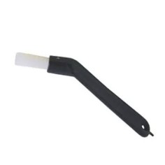 brosse de nettoyage en nylon ø 10mm coudée longueur totale 129mm