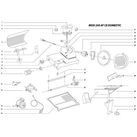Braço do carro cortador Essedue 220