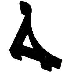 Shelf Support Clip Black Aluminum SZ-400 Cabinets