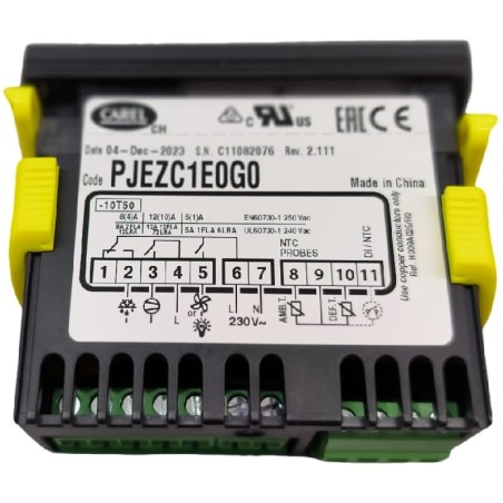 Thermostat Digital Carel PJEZC1E0G0 230V 12A Sondes NTC