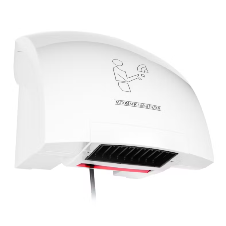 White ABS automatic hand dryer