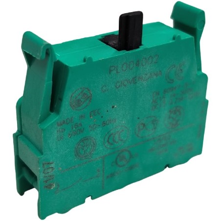 Mecanismo 1 polo NÃO Giovenzana verde PL004002