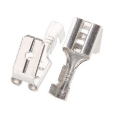 Connecteur enfichable de taille 4,8x0,8mm faston double 25 unités