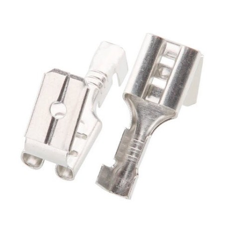 Conector enchufable tamaño 4,8x0,8mm faston doble 25 unidades