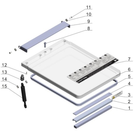 Keyboard support for vacuum packaging machine HVC-210T-1D 12H110020009