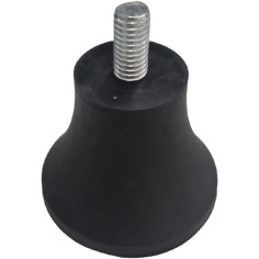 M8 threaded device foot Ø50mm H 40mm Thread length 15mm HLC-300