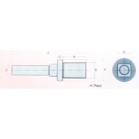Clavija de acero Picadora 22 Fama P22 Unger FAMA TC 22 FTI