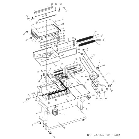 Kit perfil cerámica aluminio sellado BSF-5540A Despiece número 19-20