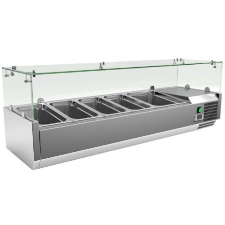 Refrigerated display case for ingredients VR-1400 5 trays